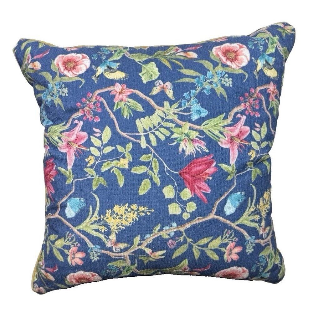 Rachel Ashwell THE FARMHOUSE Pillows 19" Square Blue Floral Decorative